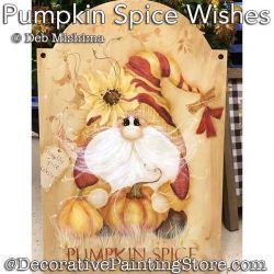 Pumpkin Spice Wishes Painting Pattern PDF DOWNLOAD - Deb Mishima