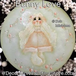 Bunny Love Painting Pattern PDF DOWNLOAD - Deb Mishima