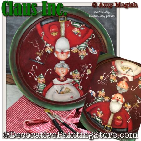 Claus Inc Painting Pattern by Amy Joanne Mogish