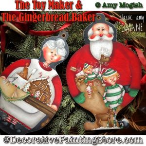 The Toy Maker and The Gingerbread Baker Painting Pattern by Amy Joanne Mogish