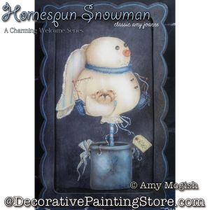 Homespun Snowman (A Charming Welcome Series) Painting Pattern by Amy Joanne Mogish