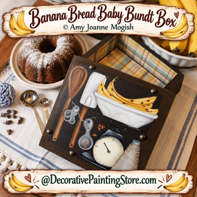 Banana Bread Baby Bundt Cake Box by Amy Joanne Mogish