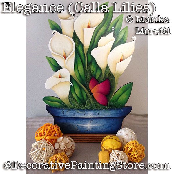 Elegance (Calla Lilies) ePattern - Marika Moretti - PDF DOWNLOAD