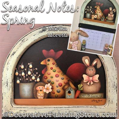 Seasonal Notes Spring Painting Pattern PDF DOWNLOAD - Marika Moretti