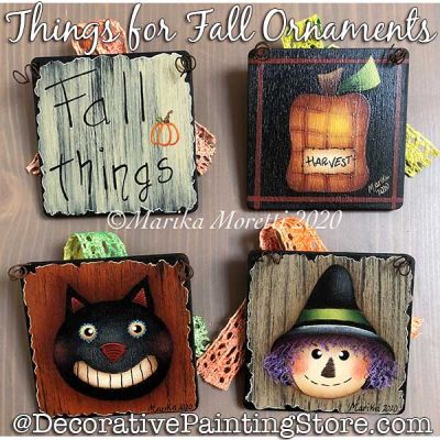 Things for Fall Ornaments Painting Pattern PDF DOWNLOAD - Marika Moretti