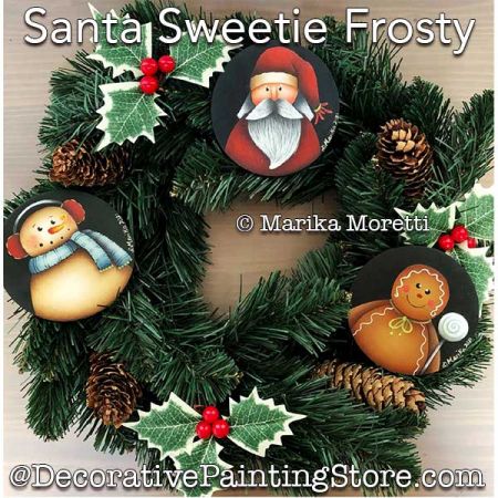 Santa Sweetie Frosty Painting Pattern PDF DOWNLOAD - Marika Moretti