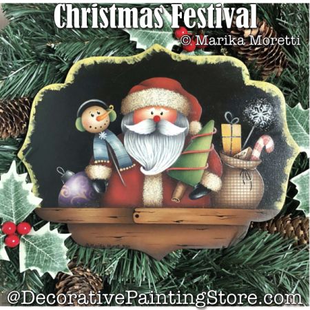 Christmas Festival Painting Pattern PDF DOWNLOAD - Marika Moretti
