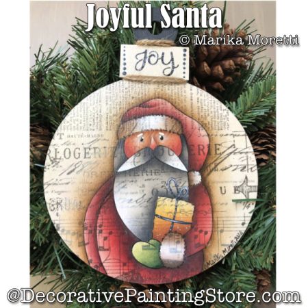 Joyful Santa Painting Pattern PDF DOWNLOAD - Marika Moretti