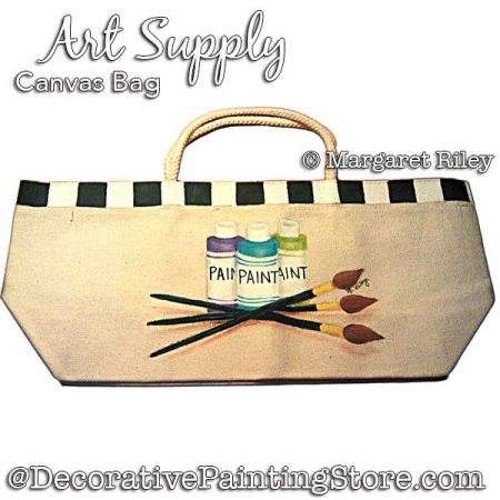 Artists Supplies Tote Fabric Painting e-Pattern