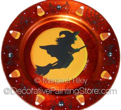 Halloween Witch Plate Charger Pattern BY DOWNLOAD