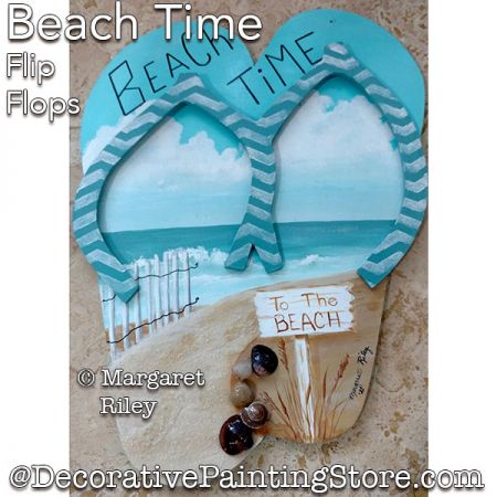 Beach Time Flip Flop Sign DOWNLOAD - Margaret Riley