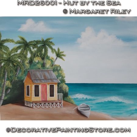 Hut by the Sea Painting Pattern - Margaret Riley