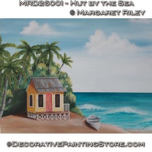 Hut by the Sea Painting Pattern - Margaret Riley