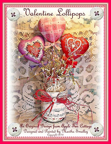 Valentine Lollipops e-Pattern - Martha Smalley - PDF DOWNLOAD