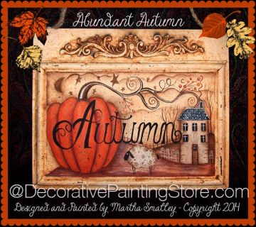 Abundant Autumn Plaque Pattern - Martha Smalley - PDF DOWNLOAD
