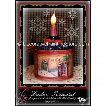 Winter Postcard ePattern - Martha Smalley - PDF DOWNLOAD