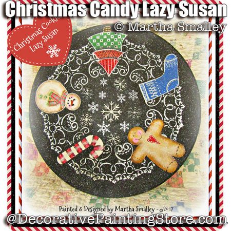 Christmas Cookie Lazy Susan ePattern - Martha Smalley - PDF DOWNLOAD