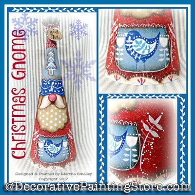 Christmas Gnome Collage ePattern - Martha Smalley - PDF DOWNLOAD