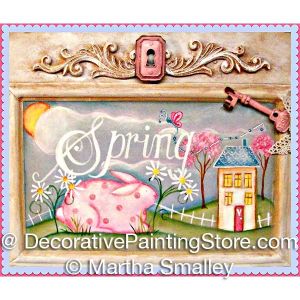 Spring Plaque ePattern - Martha Smalley - PDF DOWNLOAD