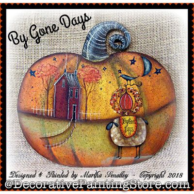 By Gone Days Wooden Pumpkin ePattern - Martha Smalley - PDF DOWNLOAD