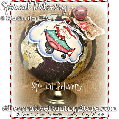 Special Delivery Santa DOWNLOAD Painting Pattern - Martha Smalley