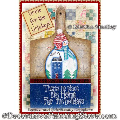 Home for the Holidays Snowman DOWNLOAD Painting Pattern - Martha Smalley