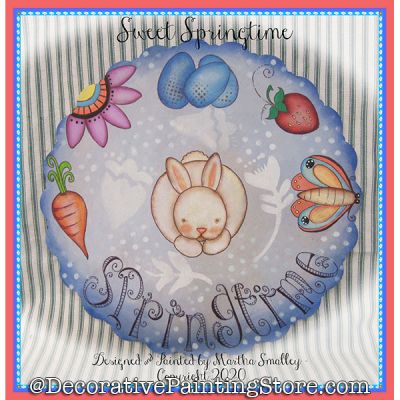 Sweet Springtime Plaque DOWNLOAD Painting Pattern - Martha Smalley