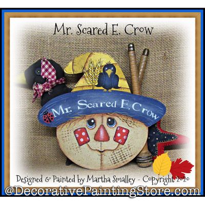 Mr. Scared E. Crow Painting Pattern DOWNLOAD - Martha Smalley