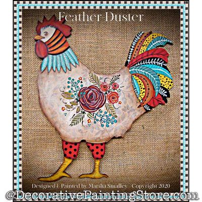 Feather Duster (Rooster) Painting Pattern DOWNLOAD - Martha Smalley