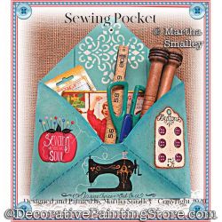 Sewing Pocket Painting Pattern DOWNLOAD - Martha Smalley