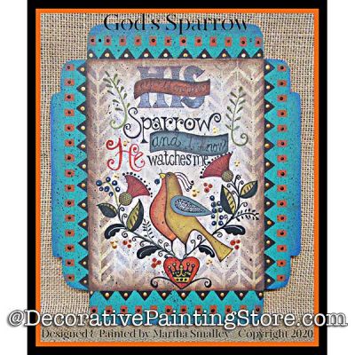 Gods Sparrow Painting Pattern DOWNLOAD - Martha Smalley