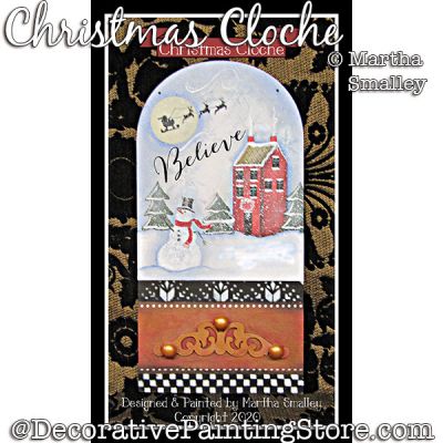 Christmas Cloche Painting Pattern DOWNLOAD - Martha Smalley