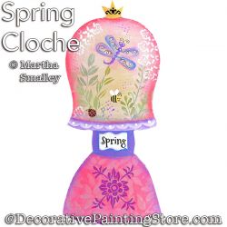 Spring Cloche Painting Pattern DOWNLOAD - Martha Smalley
