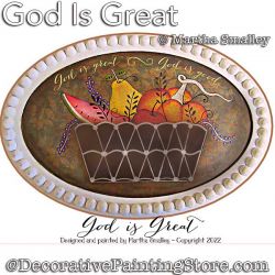 God Is Great Painting Pattern DOWNLOAD - Martha Smalley