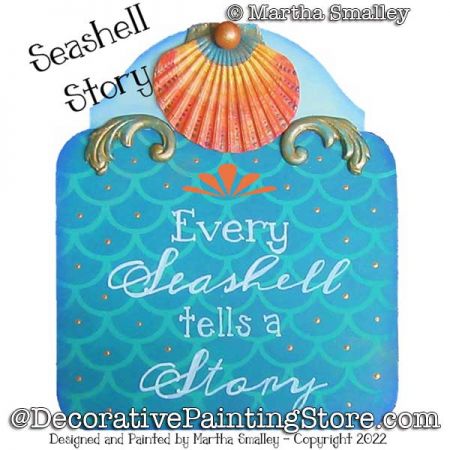 Seashell Story Painting Pattern DOWNLOAD - Martha Smalley