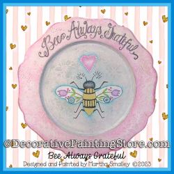 Bee Always Thankful Painting Pattern DOWNLOAD - Martha Smalley