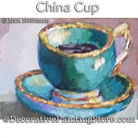 China Cup Painting Pattern PDF DOWNLOAD - Nan Newman