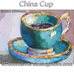 China Cup Painting Pattern PDF DOWNLOAD - Nan Newman