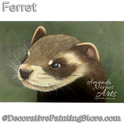 Ferret Painting Pattern PDF DOWNLOAD - Amanda Novaes