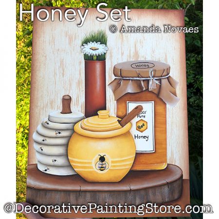 Honey Set Painting Pattern PDF DOWNLOAD - Amanda Novaes