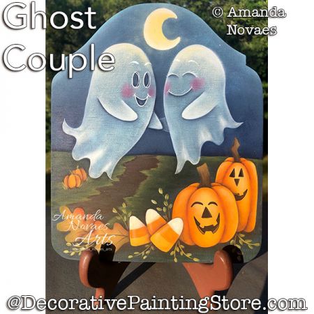 Ghost Couple Painting Pattern PDF DOWNLOAD - Amanda Novaes
