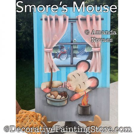 Smores Mouse Painting Pattern PDF DOWNLOAD - Amanda Novaes