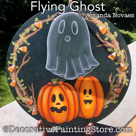 Flying Ghost Painting Pattern PDF DOWNLOAD - Amanda Novaes