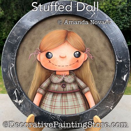 Stuffed Doll Painting Pattern PDF DOWNLOAD - Amanda Novaes