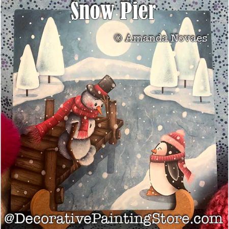 Snow Pier Painting Pattern PDF DOWNLOAD - Amanda Novaes