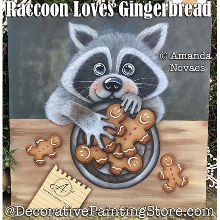 Snowman Loves Gingerbread Painting Pattern PDF DOWNLOAD - Amanda Novaes