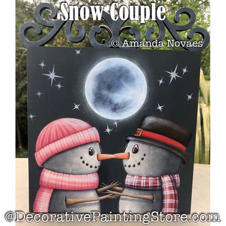 Snow Couple Painting Pattern - Amanda Novaes