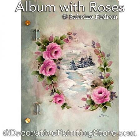 Album with Roses Painting Pattern PDF DOWNLOAD - Sabrina Pedron
