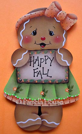 Happy Fall Gingerbread Girl e-Pattern