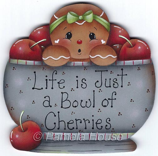 Life is Just a Bowl of Cherries Ginger e-Pattern DOWNLOAD